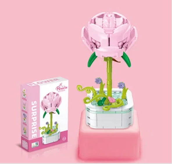 Building Block Flower Set (Rose)