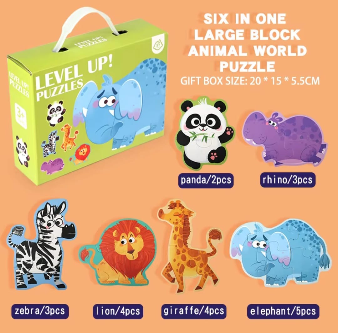 Level Up Toddler Puzzle-Wild Anima