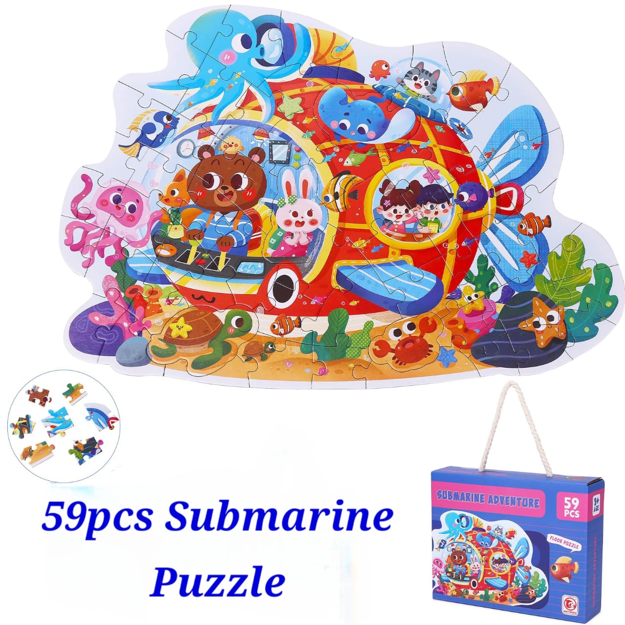59pcs Submarine Adventure Puzzle