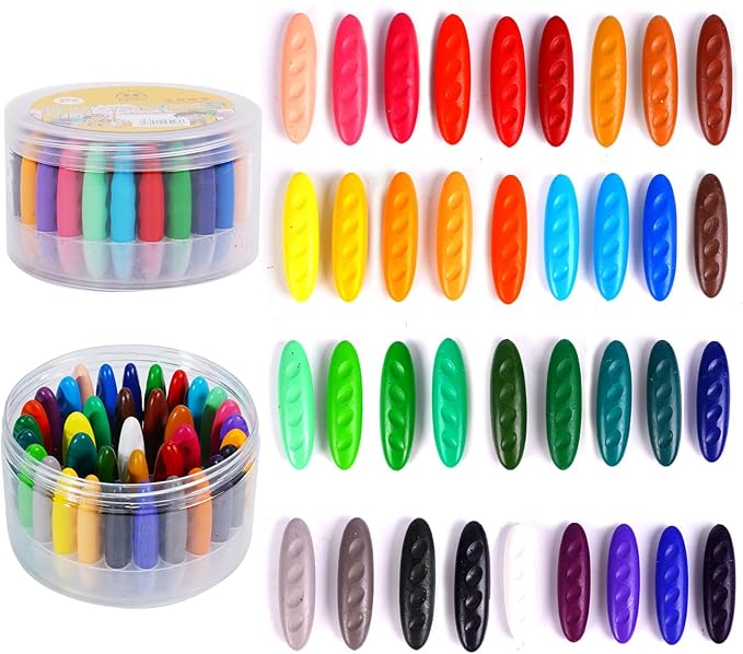 48pcs Peanut Unbreakable Crayon